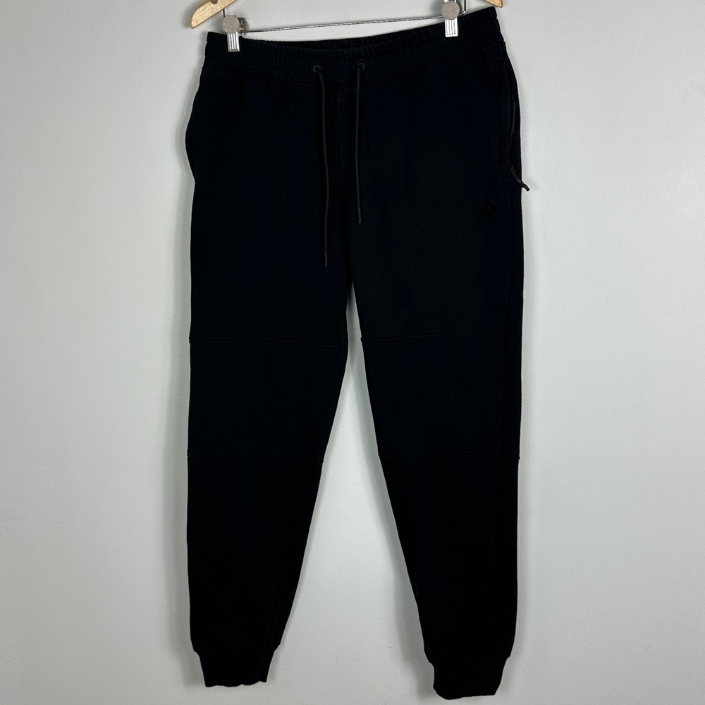 Lucky Brand Black Joggers Mens Size Medium Sweatpants Cozy Minimalist Clover